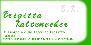 brigitta kaltenecker business card